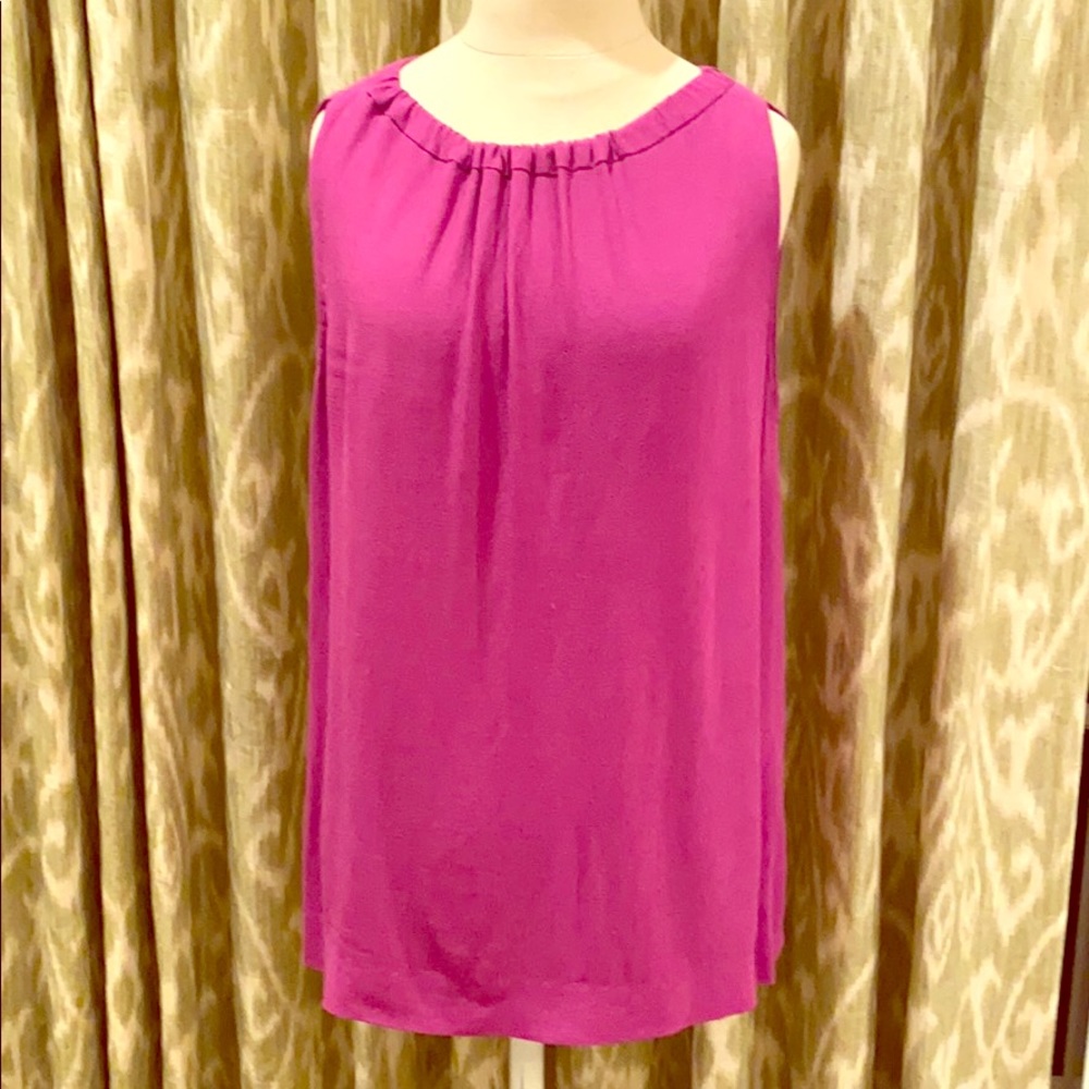 Purple Kate Spade Blouse with Orange Bow